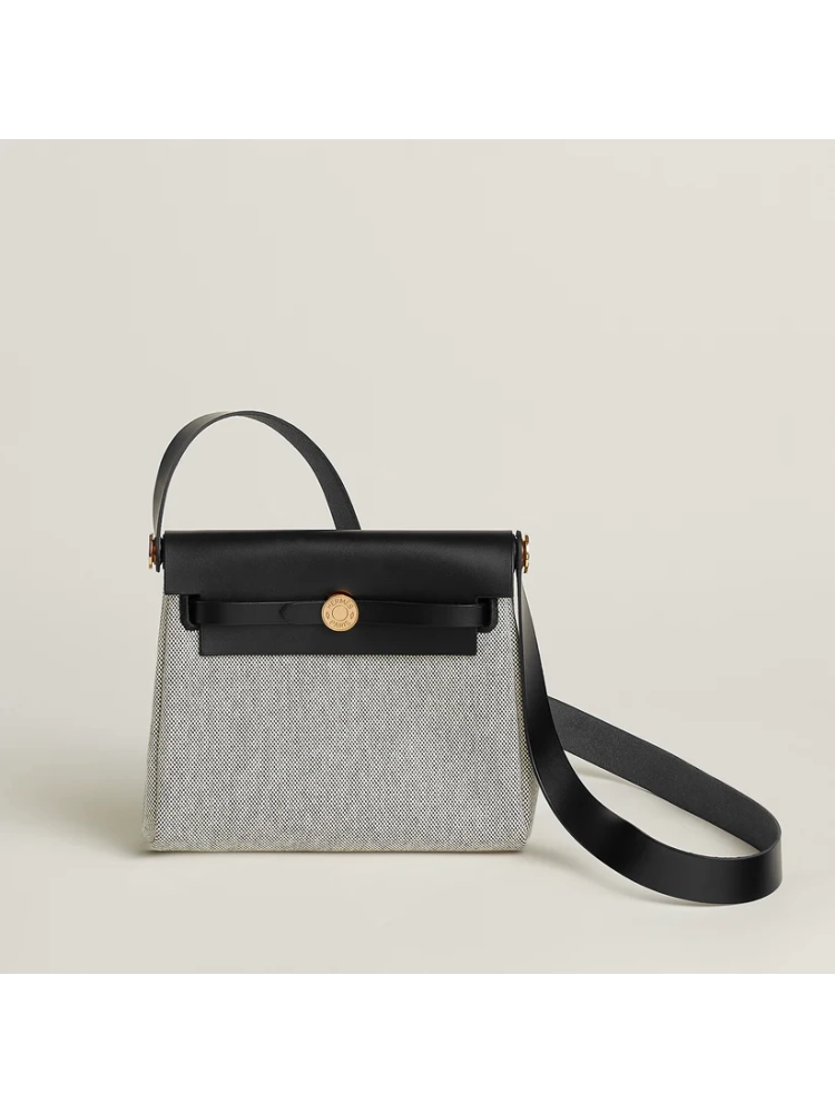 MINI HERBAG Ecru/Black GHW